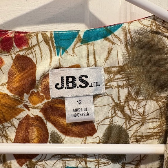 Vintage NWT JBS Floral Button Up Maxi Dress - Size 12 - Picture 3 of 9